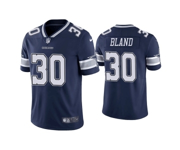 Men's Dallas Cowboys #30 DaRon Bland Navy Vapor Limited Stitched Jersey