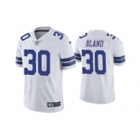 Men's Dallas Cowboys #30 DaRon Bland White Vapor Limited Stitched Jersey