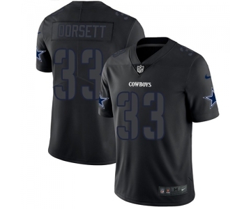 Men's Dallas Cowboys #33 Tony Dorsett Limited Black Rush Impact Football Jersey