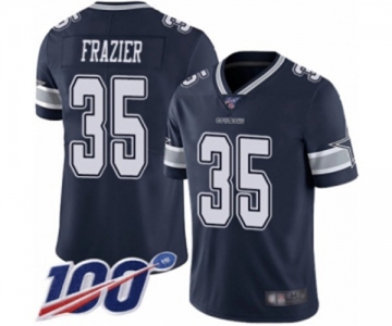 Men's Dallas Cowboys #35 Kavon Frazier Navy Blue Team Color Vapor Untouchable Limited Player 100th Season Football Jersey