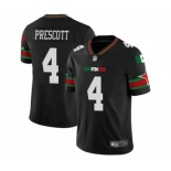 Men's Dallas Cowboys #4 Dak Prescott Black Mexico Vapor Limited Stitched Football Jersey