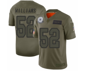 Men's Dallas Cowboys #52 Connor Williams Limited Camo 2019 Salute to Service Football Jersey