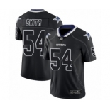 Men's Dallas Cowboys #54 Jaylon Smith Limited Lights Out Black Rush Football Jersey