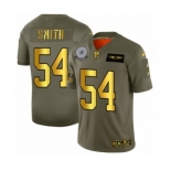 Men's Dallas Cowboys #54 Jaylon Smith Limited Olive Gold 2019 Salute to Service Football Jersey