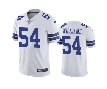 Men's Dallas Cowboys #54 Sam Williams White Vapor Limited Stitched Jersey