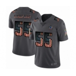 Men's Dallas Cowboys #55 Leighton Vander Esch Limited Black USA Flag 2019 Salute To Service Football Jersey