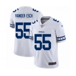 Men's Dallas Cowboys #55 Leighton Vander Esch White Team Logo Fashion Limited Player Football Jersey