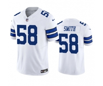 Men's Dallas Cowboys #58 Mazi Smith White 2023 F.U.S.E. Vapor Limited Stitched Football Jersey