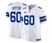 Men's Dallas Cowboys #60 Tyler Guyton White 2024 F.U.S.E With Dradt Patch Vapor Untouchable Limited Stitched Football Jersey