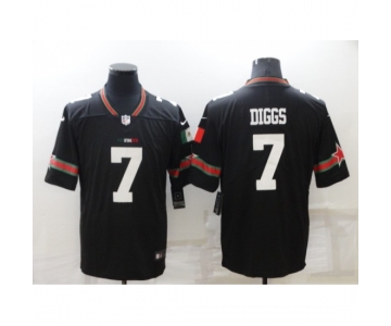 Men's Dallas Cowboys #7 Trevon Diggs Black Mexico Limited Player Jersey