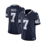 Men's Dallas Cowboys #7 Trevon Diggs Navy 2023 F.U.S.E. Limited Stitched Football Jersey