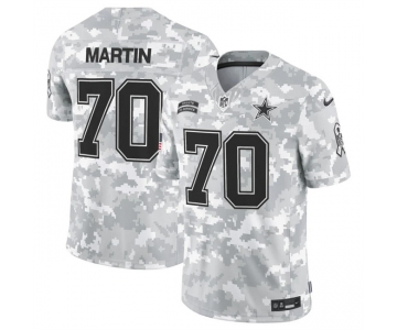 Men's Dallas Cowboys #70 Zack Martin 2024 F.U.S.E Arctic Camo Salute To Service Limited Stitched Football Jersey