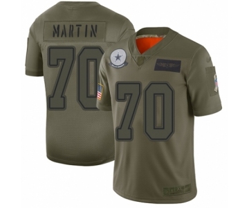 Men's Dallas Cowboys #70 Zack Martin Limited Camo 2019 Salute to Service Football Jersey