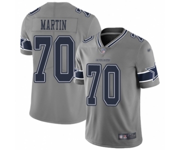 Men's Dallas Cowboys #70 Zack Martin Limited Gray Inverted Legend Football Jersey