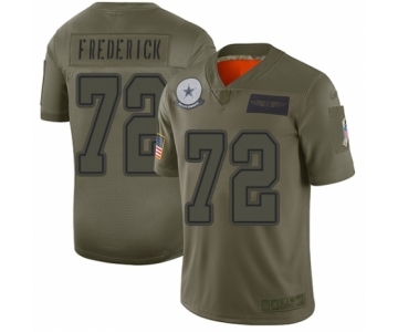 Men's Dallas Cowboys #72 Travis Frederick Limited Camo 2019 Salute to Service Football Jersey