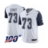 Men's Dallas Cowboys #73 Joe Looney Limited White Rush Vapor Untouchable 100th Season Football Jersey