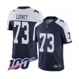 Men's Dallas Cowboys #73 Joe Looney Navy Blue Throwback Alternate Vapor Untouchable Limited Player 100th Season Football Jersey