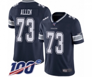 Men's Dallas Cowboys #73 Larry Allen Navy Blue Team Color Vapor Untouchable Limited Player 100th Season Football Jersey