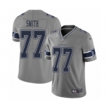 Men's Dallas Cowboys #77 Tyron Smith Limited Gray Inverted Legend Football Jersey