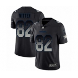 Men's Dallas Cowboys #82 Jason Witten Black Smoke Fashion Limited Football Jersey