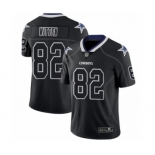 Men's Dallas Cowboys #82 Jason Witten Limited Lights Out Black Rush Football Jersey