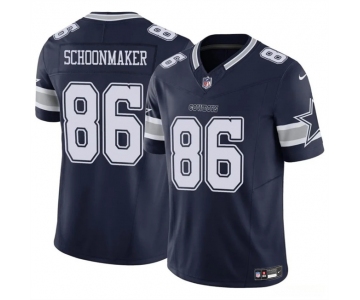 Men's Dallas Cowboys #86 Luke Schoonmaker Navy 2023 F.U.S.E Vapor Untouchable Limited Stitched Football Jersey