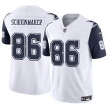 Men's Dallas Cowboys #86 Luke Schoonmaker White 2023 F.U.S.E Vapor Untouchable Limited Stitched Football Jersey