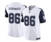 Men's Dallas Cowboys #86 Luke Schoonmaker White 2023 F.U.S.E Vapor Untouchable Limited Stitched Football Jersey