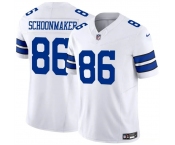 Men's Dallas Cowboys #86 Luke Schoonmaker White 2023 F.U.S.E Vapor Untouchable Limited Stitched Football Jerseys