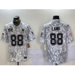 Men's Dallas Cowboys #88 CeeDee Lamb 2024 Arctic Camo Salute To Service Limited Stitched Football Jersey2