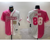 Men's Dallas Cowboys #88 CeeDee Lamb 2024 Arctic white red Stitched Baseball Jerseys