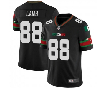 Men's Dallas Cowboys #88 CeeDee Lamb Black Mexico Vapor Limited Stitched Football Jersey