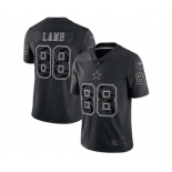 Men's Dallas Cowboys #88 CeeDee Lamb Black Reflective Limited Stitched Football Jersey