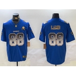 Men's Dallas Cowboys #88 CeeDee Lamb Blue Smoke Fashion FUSE Jersey