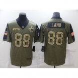 Men's Dallas Cowboys #88 CeeDee Lamb Camo 2021 Salute To Service Limited Player Jersey