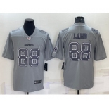 Men's Dallas Cowboys #88 CeeDee Lamb LOGO Grey Atmosphere Fashion 2022 Vapor Untouchable Stitched Nike Limited Jersey