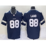 Men's Dallas Cowboys #88 CeeDee Lamb Navy Blue 2023 FUSE Vapor Untouchable Limited Stitched Jersey