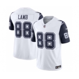 Men's Dallas Cowboys #88 CeeDee Lamb Thanksgiving White 2023 F.U.S.E. Vapor Limited Stitched Football Jersey