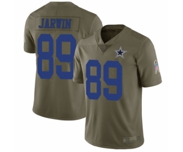 Men's Dallas Cowboys #89 Blake Jarwin Limited Olive 2017 Salute to Service Football Jersey