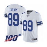 Men's Dallas Cowboys #89 Blake Jarwin White Vapor Untouchable Limited Player 100th Season Football Jersey