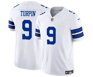 Men's Dallas Cowboys #9 KaVontae Turpin White 2023 F.U.S.E Vapor Untouchable Limited Stitched Football Jerseys