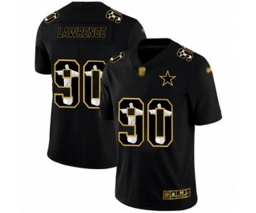 Men's Dallas Cowboys #90 DeMarcus Lawrence Black Jesus Faith Limited Football Jersey