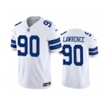 Men's Dallas Cowboys #90 Demarcus Lawrence White 2023 F.U.S.E. Vapor Limited Stitched Football Jersey