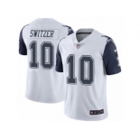 Men's Nike Dallas Cowboys #10 Ryan Switzer Limited White Rush NFL Jersey