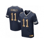 Men's Nike Dallas Cowboys #11 Cole Beasley Limited  Navy Gold Team Color NFL Jersey