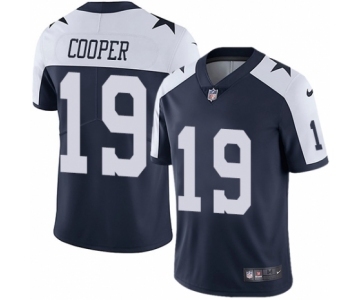 Men's Nike Dallas Cowboys #19 Amari Cooper Navy Blue Throwback Alternate Vapor Untouchable Limited Player NFL Jersey