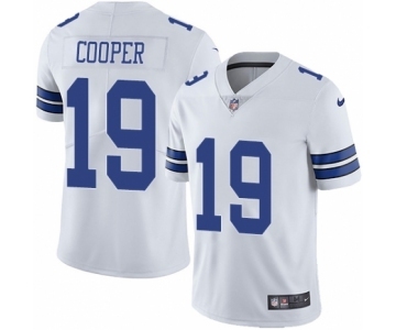 Men's Nike Dallas Cowboys #19 Amari Cooper White Vapor Untouchable Limited Player NFL Jersey