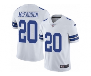 Men's Nike Dallas Cowboys #20 Darren McFadden Vapor Untouchable Limited White NFL Jersey