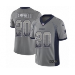 Men's Nike Dallas Cowboys #20 Ibraheim Campbell Limited Gray Rush Drift Fashion NFL Jersey