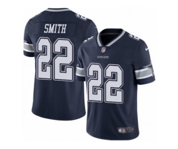 Men's Nike Dallas Cowboys #22 Emmitt Smith Vapor Untouchable Limited Navy Blue Team Color NFL Jersey